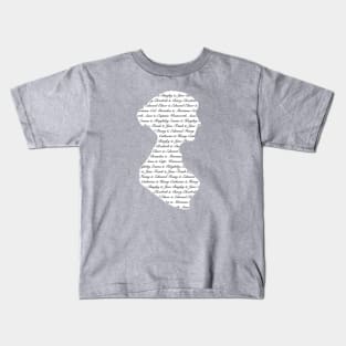 Jane Austen Romance Silhouette Kids T-Shirt